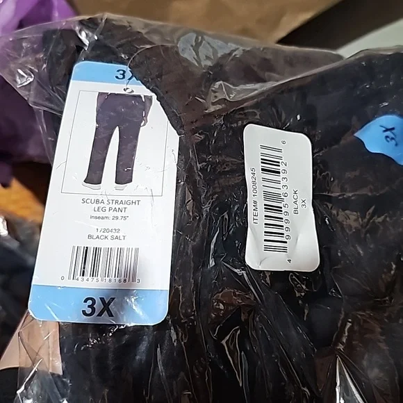 Danskin Pant Women Scuba Pant Straight Leg Stretch Active High Waist nwt - Picture 7 of 7